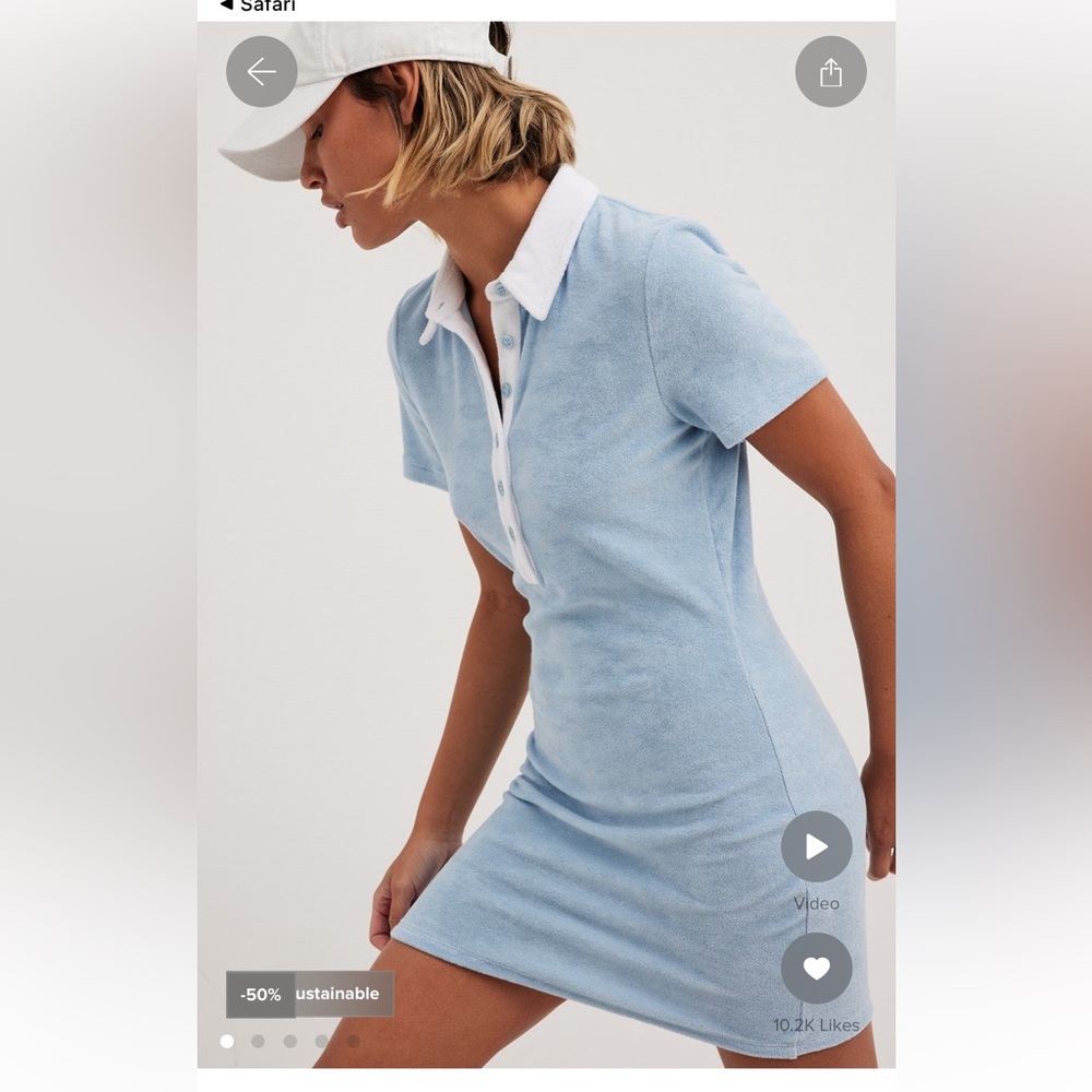 Josefine HJ x NA-KD terry dress